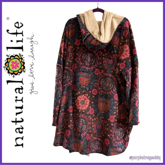 NATURAL LIFE COZY BLANKET KIMONO NWT - Picture 7 of 7